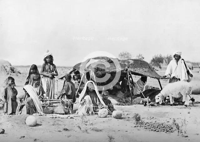 A summer encampment in Balochistan, 1902. Artist: F Bremner.