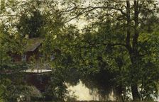 A summer night in Bergslagen, 1899. Creator: Olof Per Ulrik Arborelius