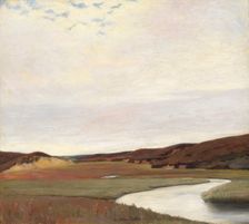A Summer's Day by the River Karup, Jutland, 1891. Creator: Johan Rohde
