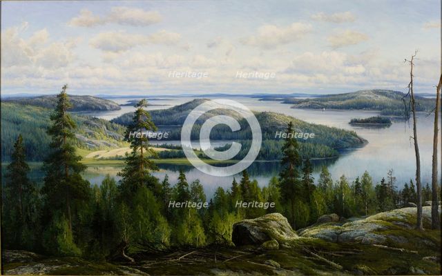 A Summer's Day on Lake Päijänne, 1902. Creator: Thorsten Waenerberg.