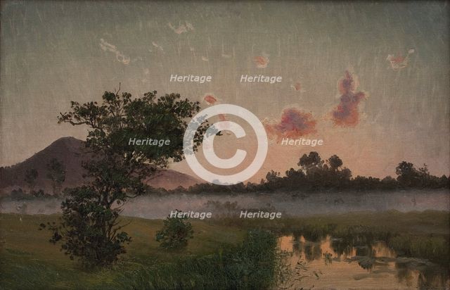 A Summer's Evening near Ry, 1873. Creator: Vilhelm Kyhn.