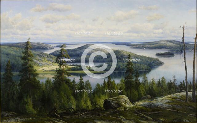 A Summer's Day on Lake Päijänne, 1902. Creator: Thorsten Waenerberg.