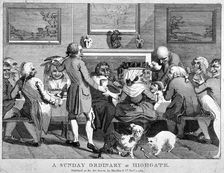 A Sunday ordinary at Highgate 1784. Artist: Anon