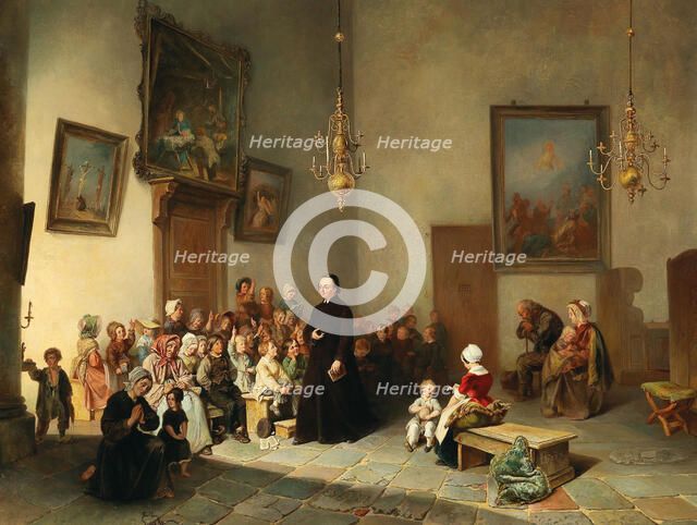 A Sunday school. Creator: Fabius, Jan (1820-1889).