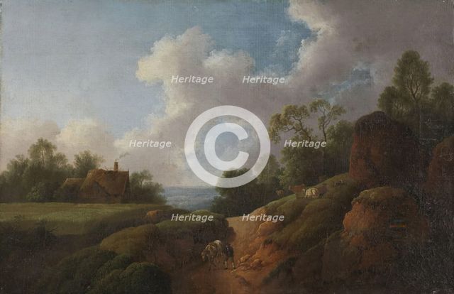 A Sunken Road, 1760s. Creator: Johann Georg Wagner.