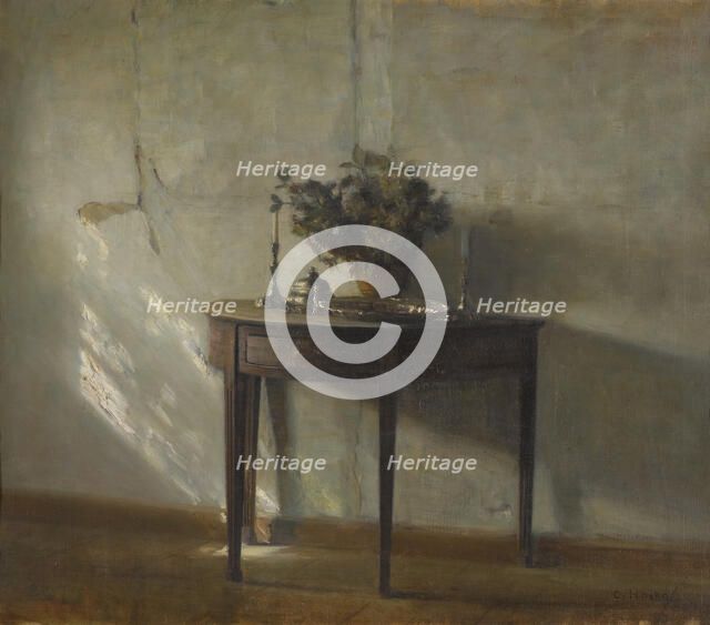 A sunlit interior. Artist: Holsøe, Carl (1863-1935)