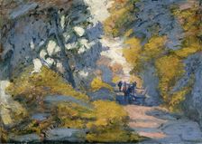 A Sunlit Road late 19th or 20th century. Artist: Jules Leon Flandrin