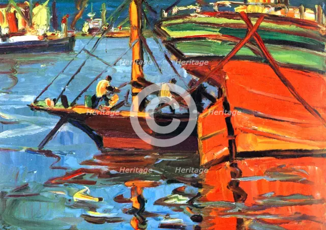 'A Sunny Day at Buenos Aires', (1930).Artist: Benito Quinquela Martin