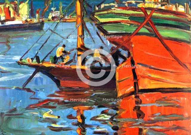 'A Sunny Day at Buenos Aires', (1930).Artist: Benito Quinquela Martin