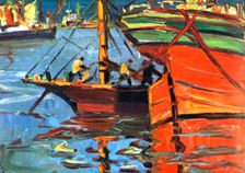 A Sunny Day at Buenos Aires (1930).Artist: Benito Quinquela Martin