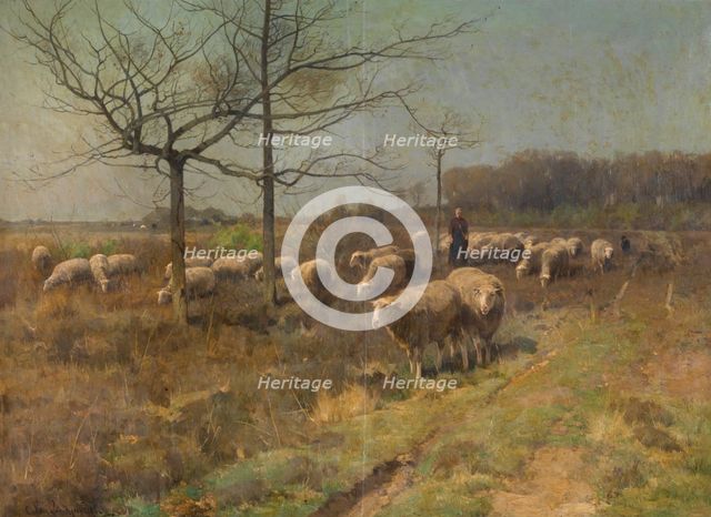 A Sunny Day in March, late 19th-early 20th century. Creator: Cornelis Van Leemputten.