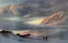 A Sunset from Hut Point, April 2nd, 1911 (1913). Artist: Edward Wilson