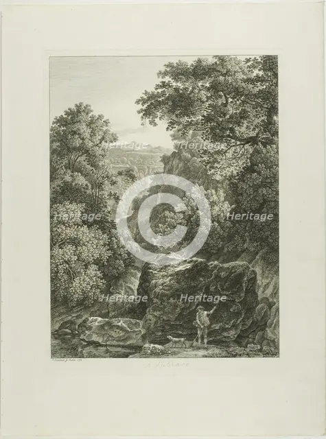 A Subiaco, from Malerisch Radierte Prospekte aus Italien, 1792. Creator: Johann Christian Reinhart.