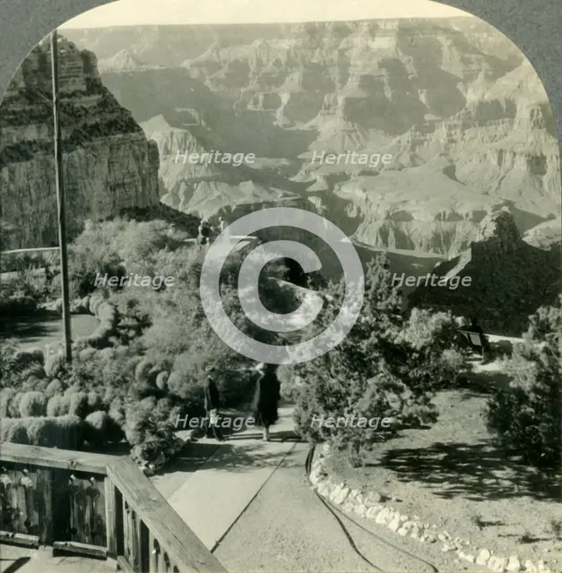 'A Sublime Spectacle - Across the Canyon from El Tovar on South Rim, Grand Canyon Nat. Park', c1930s Creator: Unknown.