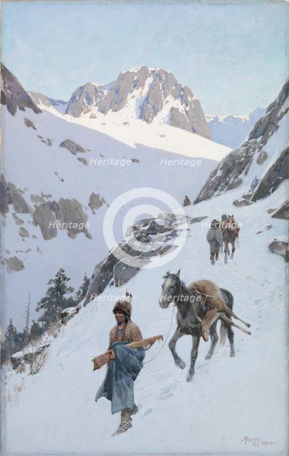 A Successful Hunt, 1906. Creator: Henry François Farny.