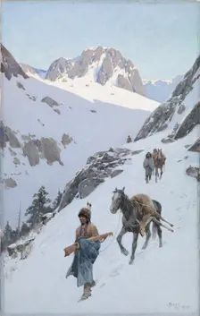 A Successful Hunt, 1906. Creator: Henry François Farny