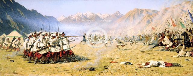 'A Sudden Attack', 1871. Artist: Vasily Vereshchagin