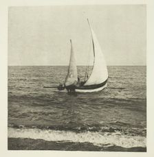 A Suffolk Shrimper "Going Off", c. 1883/87, printed 1888. Creator: Peter Henry Emerson