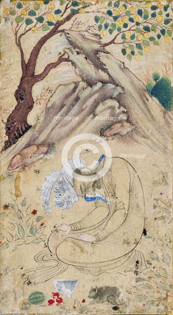 A Sufi in Ecstasy in a Landscape, between c1650 and c1660. Creator: Unknown.