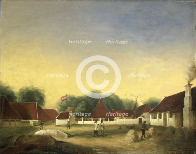 A Sugar Factory (?) on Java, 1849. Creator: Herman Theodorus Hesselaar.