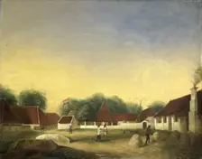 A Sugar Factory (?) on Java, 1849. Creator: Herman Theodorus Hesselaar