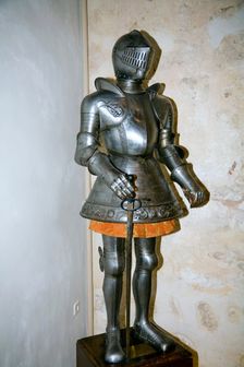 A suit of armour in the Royal Artillery Hall in the Alcazar of Segovia, Segovia, Spain, 2007. Artist: Samuel Magal