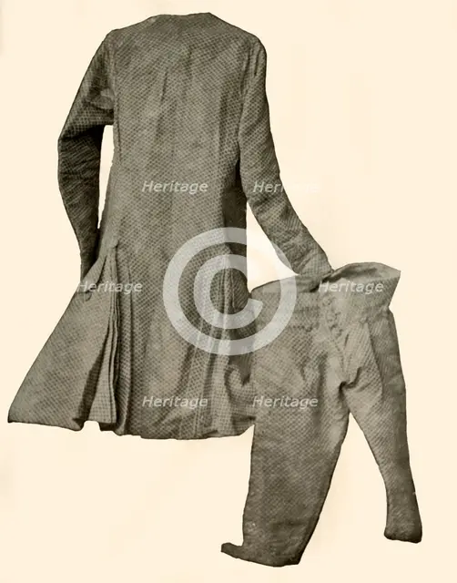 'A suit of velvet, worn by Robert Livingston of Clermont Manor, New York', c1740, (1937). Creator: Unknown.