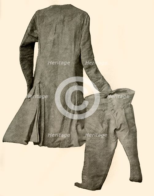 'A suit of velvet, worn by Robert Livingston of Clermont Manor, New York', c1740, (1937). Creator: Unknown.