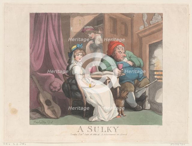 A Sulky, June 26, 1800., June 26, 1800. Creator: Thomas Rowlandson.