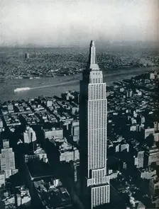 A superb photograph of the World's tallest building, the Empire State, New York City c1940. Artist: Sherman Mills Fairchild