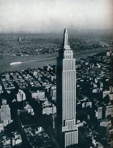 A superb photograph of the World's tallest building, the Empire State, New York City c1940. Artist: Sherman Mills Fairchild