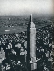 A superb photograph of the World's tallest building, the Empire State, New York City c1940. Artist: Sherman Mills Fairchild