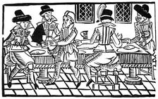 A supper party, early 17th century, (1893)