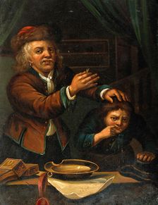 A surgeon extracting a tooth, c1650s. Creator: Unknown