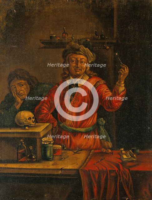 A surgeon who has extracted a tooth, c1680s. Creator: Teniers, David, 1610-1690 (After).