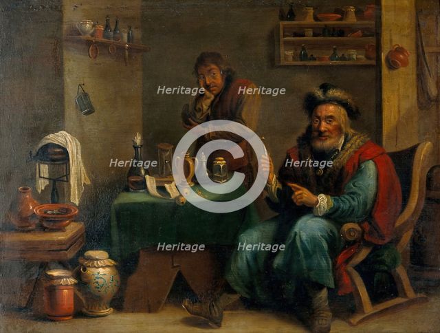 A surgeon who has extracted a tooth, c1680s. Creator: Teniers, David, 1610-1690 (After).