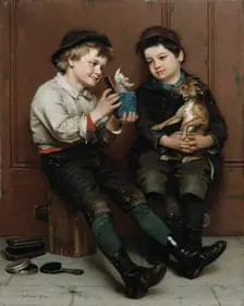 A Surprise Party, 1888. Creator: John George Brown