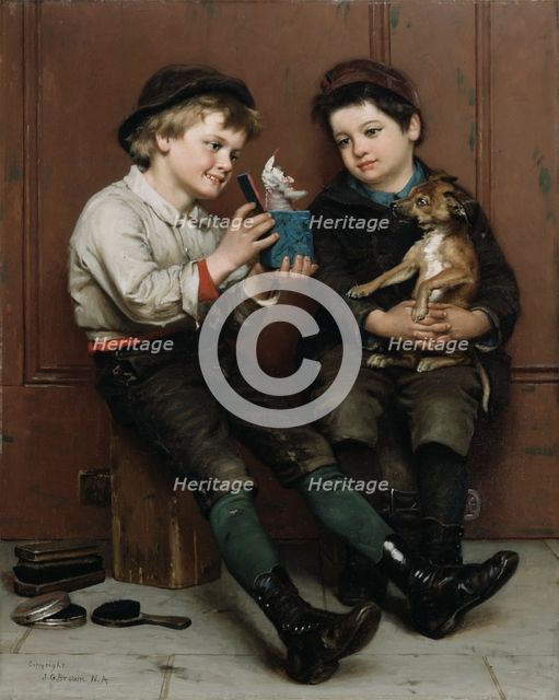 A Surprise Party, 1888. Creator: John George Brown.