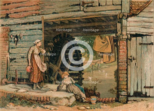 'A Surrey Water-Mill', mid-late 19th century. Creator: Unknown.