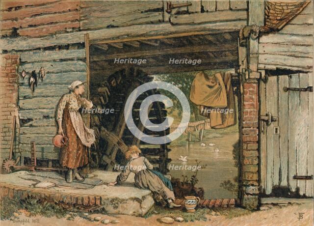 'A Surrey Water-Mill', mid-late 19th century. Creator: Unknown.