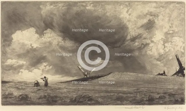 A Sussex Down, 1898. Creator: Frank Short.