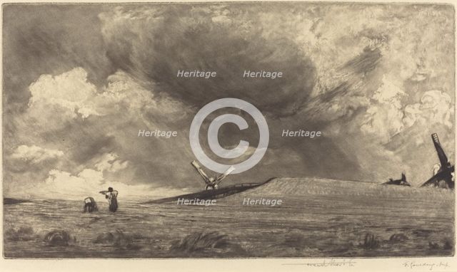 A Sussex Down, 1898. Creator: Frank Short.