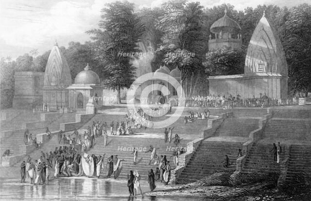 'A Suttee', 1845. Creator: D Roberts.