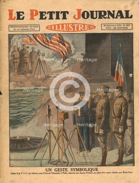 A symbolic gesture, 1930. Creator: Unknown.