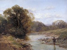 A Sylvan Stream 19th century. Artist: Thomas Creswick