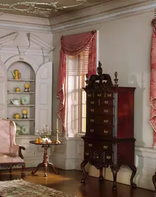 A16: Pennsylvania Drawing Room, 1761, United States, c. 1940. Creator: Narcissa Niblack Thorne