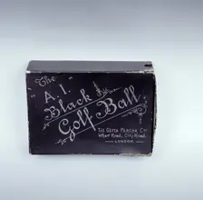 A1 Black Golf Ball, 1894. Creator: Gutta Percha Co