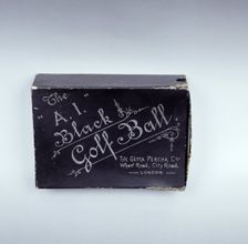 A1 Black Golf Ball, 1894. Creator: Gutta Percha Co