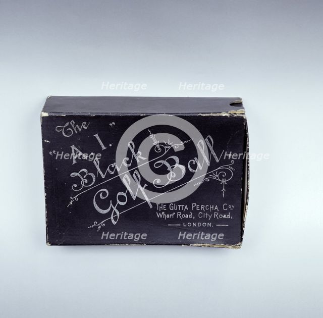 A1 Black Golf Ball, 1894. Creator: Gutta Percha Co.