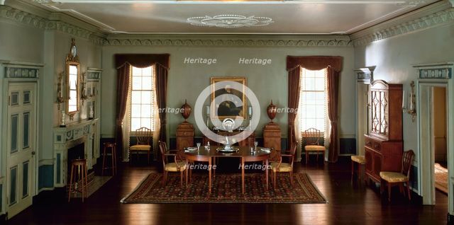 A10: Massachusetts Dining Room, 1795, United States, c. 1940. Creator: Narcissa Niblack Thorne.